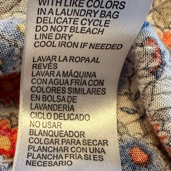 Democracy. Multicolored floral blouse. Worn once. - Picture 4 of 7